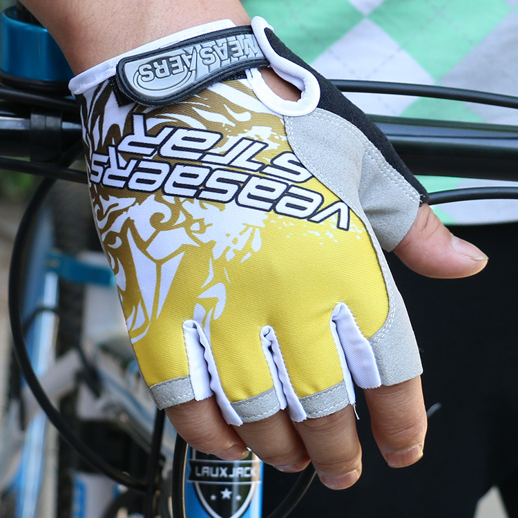 Al Aire Libre ciclismo mano nuevos hombres y mujeres medio dedo guantes ejercicio deportes Palma protección montañismo fino sol-prueba fitness guantes