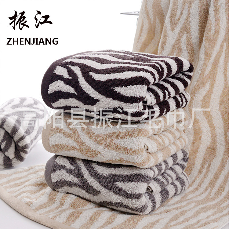 Cross-Border Factory Direct cotton thickened towel pillow towel towel foreign trade import and export color yarn stripe Egyptian Cotton