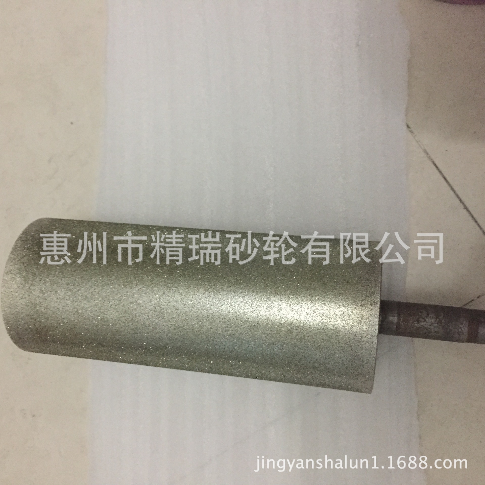 标签机过纸砂轮,砂粒均匀不掉颗粒,电镀金刚石,铝基体胚料镀砂石