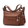 One-shoulder bag, shoulder bag, wholesale, genuine leather, for middle age