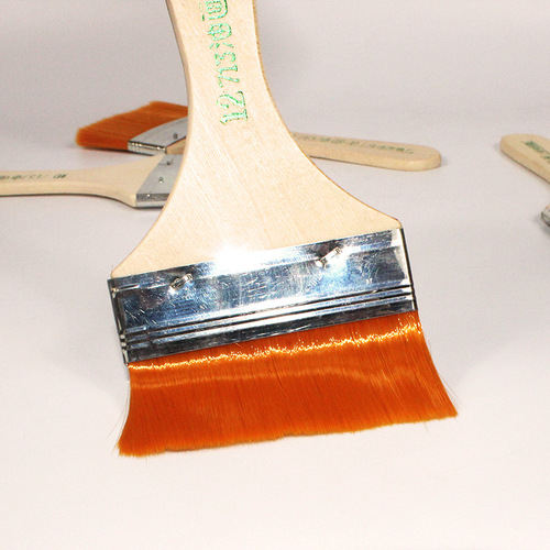 Manufacturer nylon paint brush acrylic oil paint paint board brush wooden handle dust removal cleaning painting oil painting brush wholesale