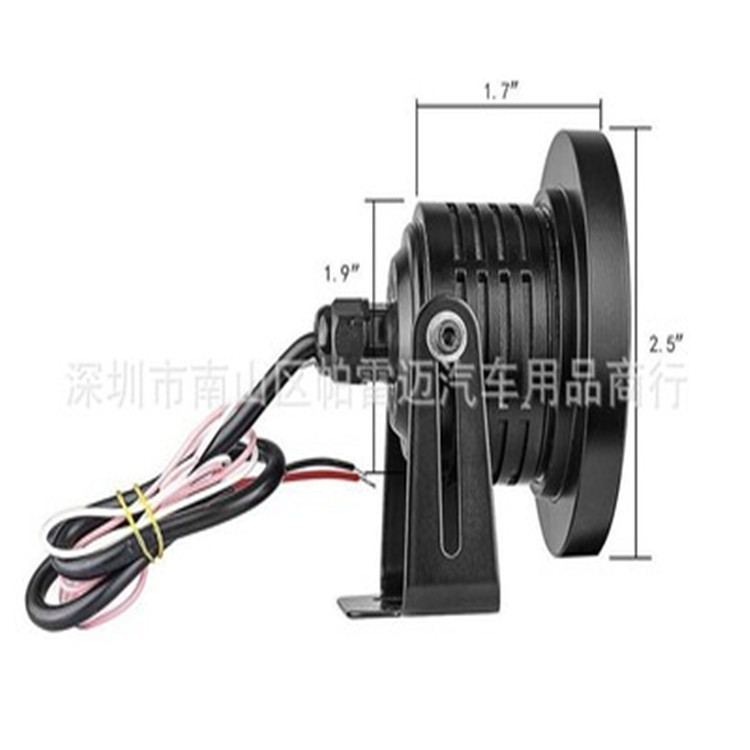 Coche transfronterizo lente LED 30W Luz de niebla con COB Ángel ojo Ojo de toro Luz de niebla ojo de pez modificado Luz de circulación diurna de 3 pulgadas