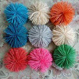 【工厂直销 ]毛毛球挂饰品毛毛球橡胶毛毛球配件毛毛球