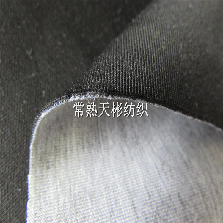 灰色麻灰纱 双面针织面料 人棉 四面弹面料供应