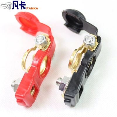 Power supply, ignition system accessories battery clip copper pile head battery