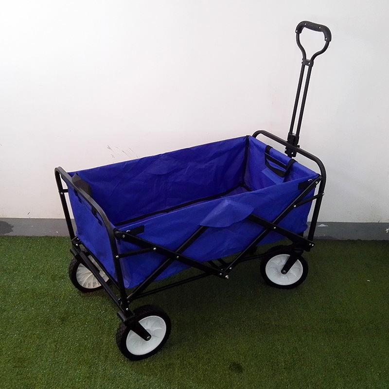 厂家供应户外露营折叠工具布兜车便携式超市购物手推车