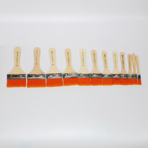 Manufacturer nylon paint brush acrylic oil paint paint board brush wooden handle dust removal cleaning painting oil painting brush wholesale