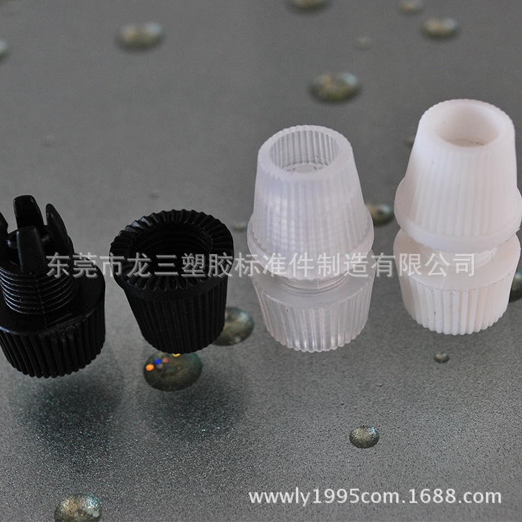 龙三厂家直销锁线扣033锁二芯极细线三芯线透明白色黑色质优价廉