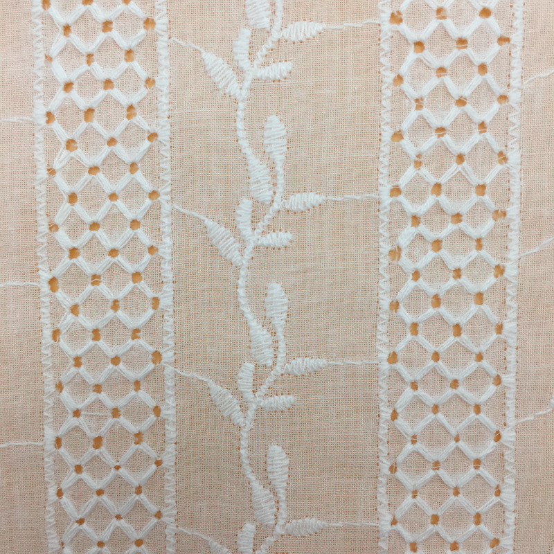 满幅绣花镂空棉布花边田园风连衣裙装饰辅料