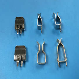 开关铜插片16a插脚 pcb焊接端子压铆接线柱导电铜片螺母冲压加工