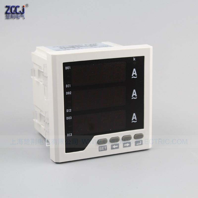 96*96 CJ-3AA33-3O 三相电流表 带三路报警输出 三路开关量输出