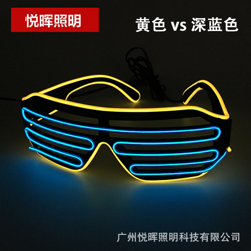 Yellow, dark blue