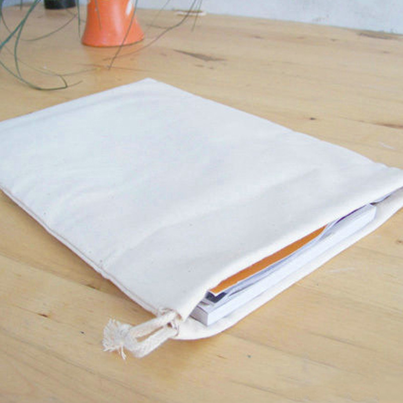 厂家供应 棉布拉绳袋 小号礼品束口袋抽绳袋 饰品束口袋