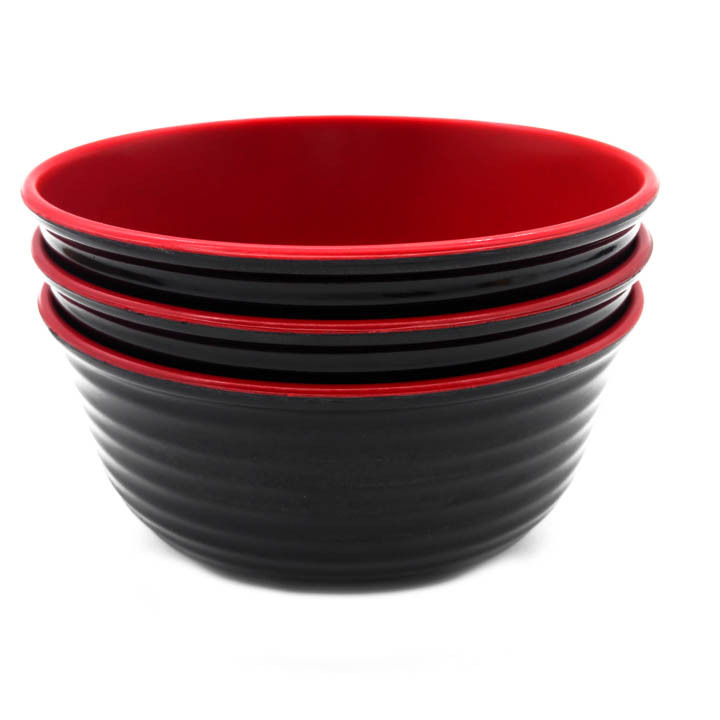 D2441 5 # doble color tazón rojo y negro doble color tazón de melamina imitación porcelana vajilla Yiwu 2 yuanes tienda binaria