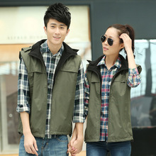 冲锋衣马甲薄款义工志愿者广告活动宣传工作服加厚抓绒马甲印logo