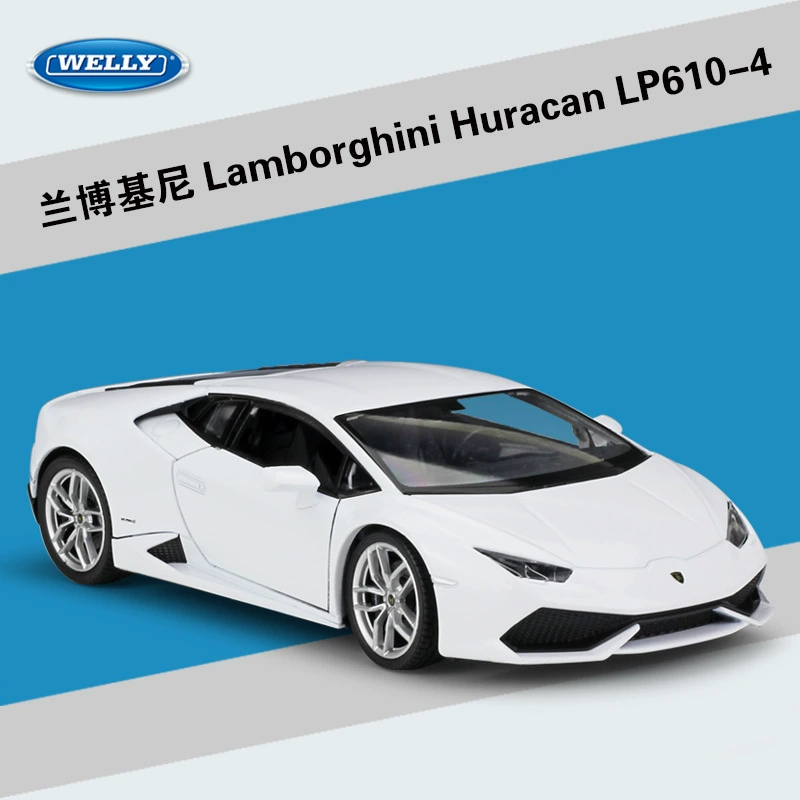 Welly1: 24Huracan LP610-4 спортивная модель автомобиля из сплава, готовая игрушка-муляж