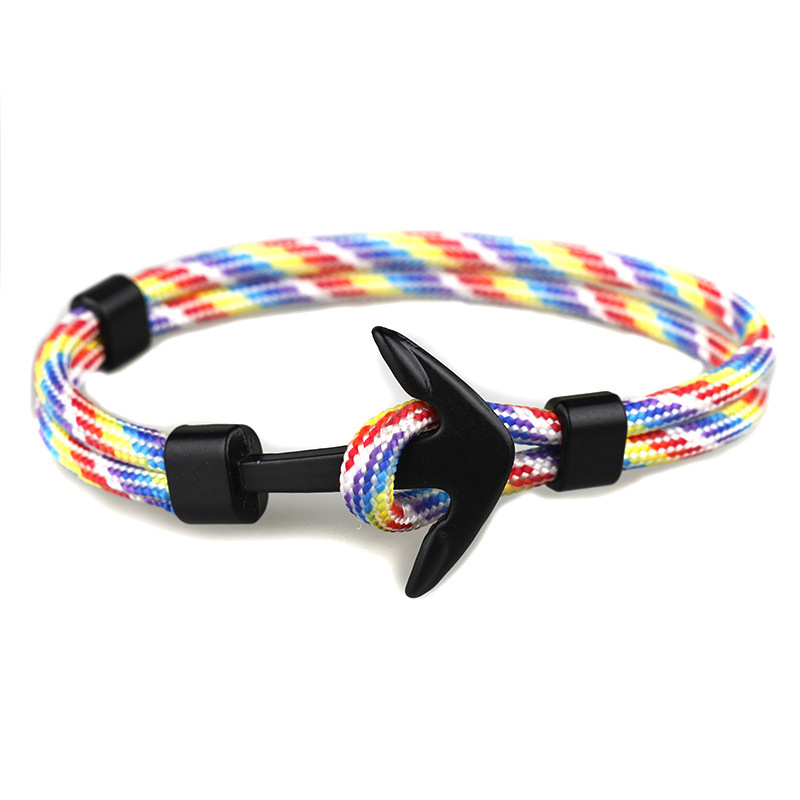 New AliExpress VikingsMap anchor bracelet 550 umbrella rope black sea waterproof exquisite New AliExpress VikingsMap anchor bracelet 550 umbrella rope black sea waterproof exquisite