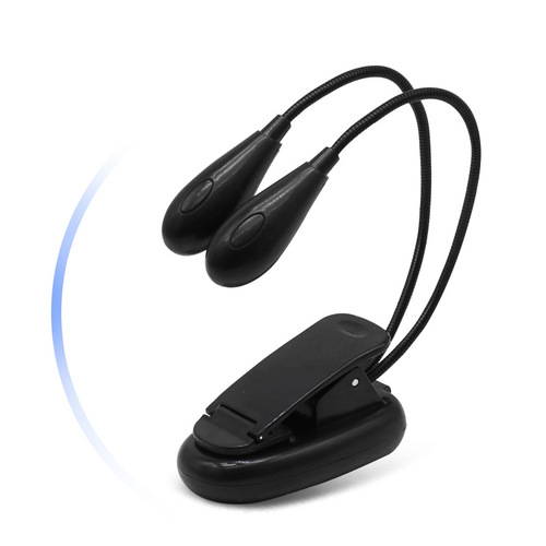 Rechargeable music stand lamp LED music score lamp USB clip-on music table lamp guitar erhu musical instrument double-headed adjustable piano lamp