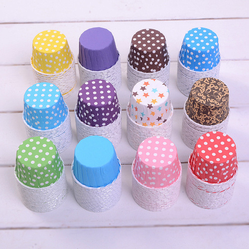 100 cup cake packaging high temperature resistant coated roll cup muffin cup medium baking mold