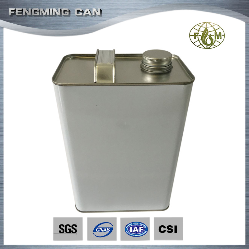 3.7L 方形铁皮油桶 汽油机油桶 马口铁包装桶生产厂家