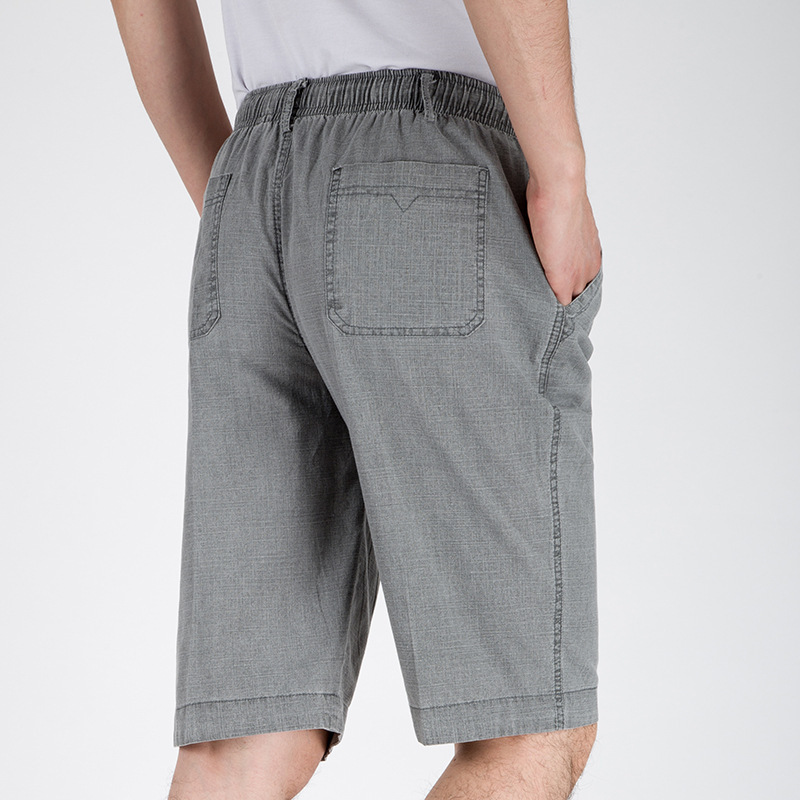 Summer Thin Casual Capri Pants Pants Linen Solid Color Shorts Loose High Waist Comfortable Breathable Middle-aged Breathable Breeches Summer Thin Casual Capri Pants Pants Linen Solid Color Shorts Loose High Waist Comfortable Breathable Middle-aged Breathable Breeches