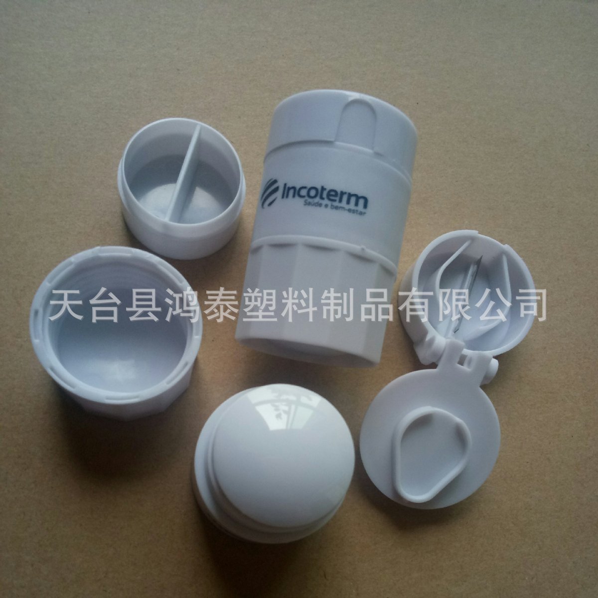 可印刷定色  塑料圆柱形切片药盒 药丸切片器 多功能药片切分盒