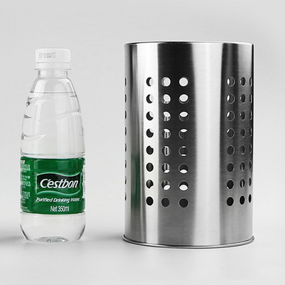 Stainless steel chopstick holder kitchen small tools tableware chopstick cage fork knife scissors holder with holes for draining and storage