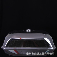 厂家直供酒店保鲜食品罩耐摔带手柄透明塑料菜罩保鲜盖