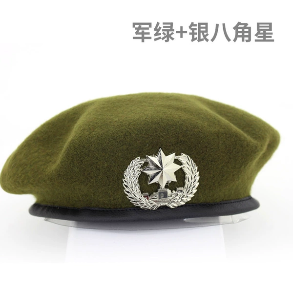 Army green+silver octagonal star