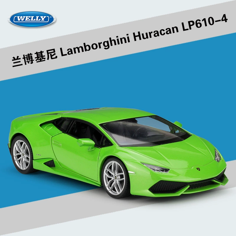 Welly1: 24Huracan LP610-4 спортивная модель автомобиля из сплава, готовая игрушка-муляж