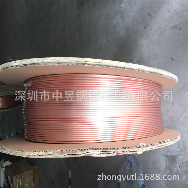 环保铜管6*0.5mm  液压制冷无油紫铜管 防腐保温铜管供应
