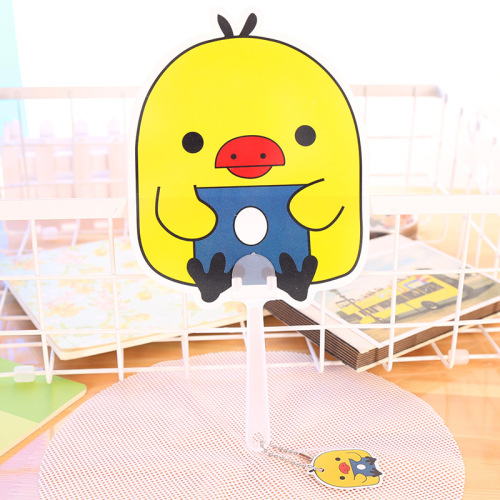 Cartoon animal fan summer plastic advertising fan daily necessities pp rivet style cooling fan student small gifts wholesale
