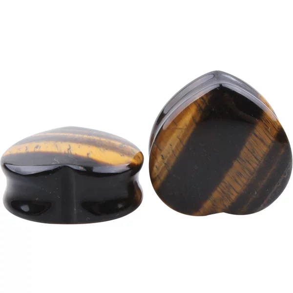 WISH Amazon New Heart Stone ear expansion 6-25mm puncture jewelry