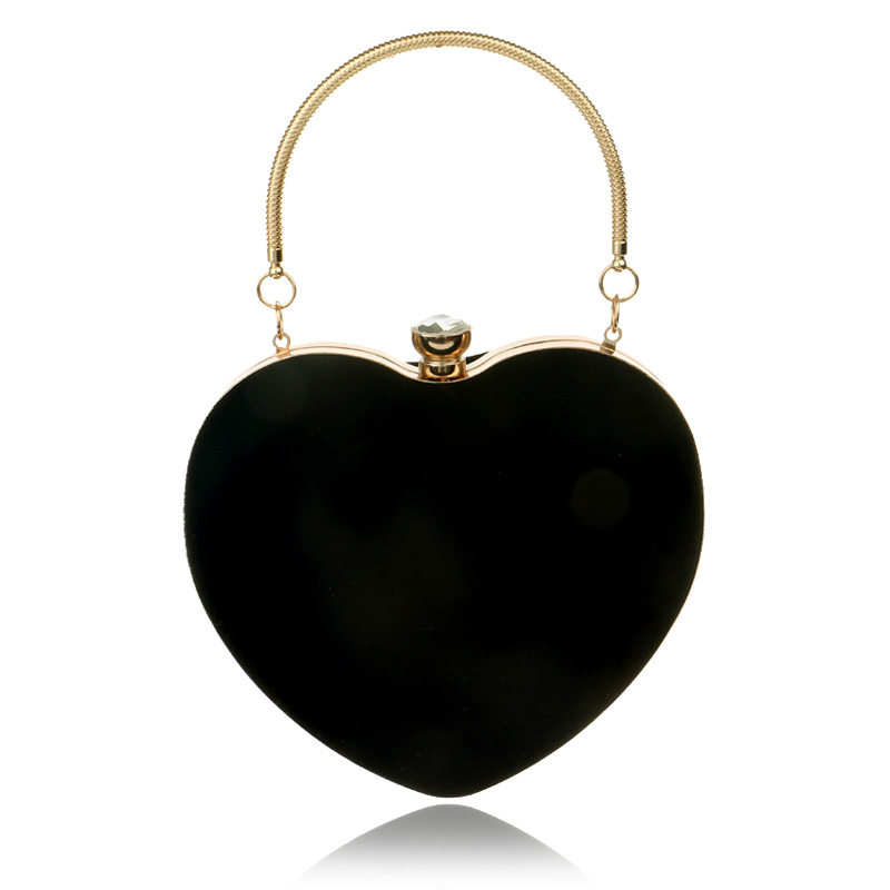 Cross-Border Hot Sale Exquisite Heart-Shaped Evening Bag Elegant Prom Handbag Fashion Versatile Wedding Dress Clutch - Thumbnail 8