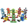 Robot, wooden transformer, elastic smart toy