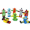 Robot, wooden transformer, elastic smart toy