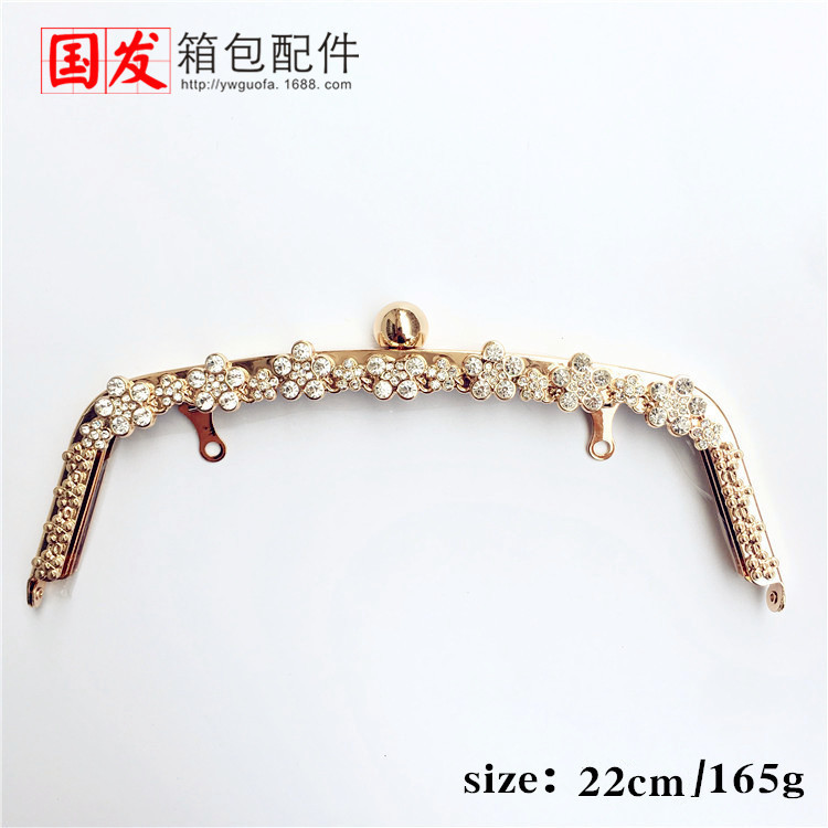 22cm abovedado monje cabeza de ciruela oro agujero tornillo oro claro plata