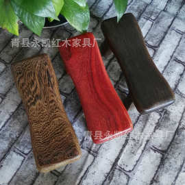 弯型睡枕鸡翅木红花梨乌木黑檀各款颈椎枕家居用品弯型设计