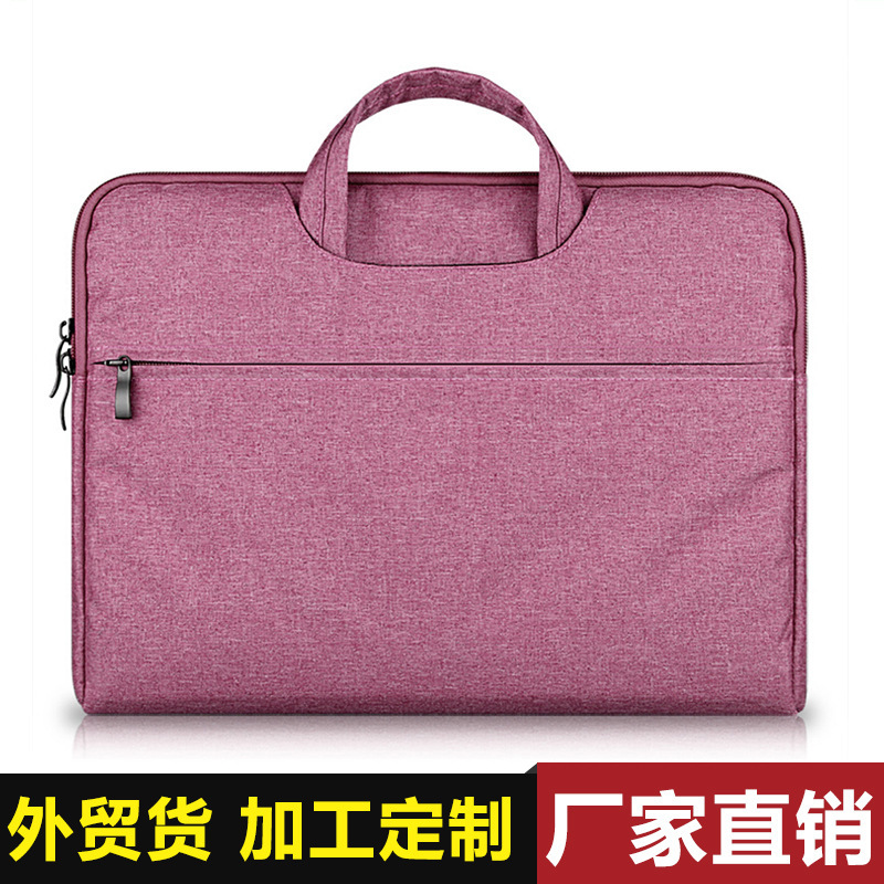 Portable laptop bag fleece-lined Oxford cloth liner bag Apple Huawei HP tablet cross-border wholesale 16 inch
