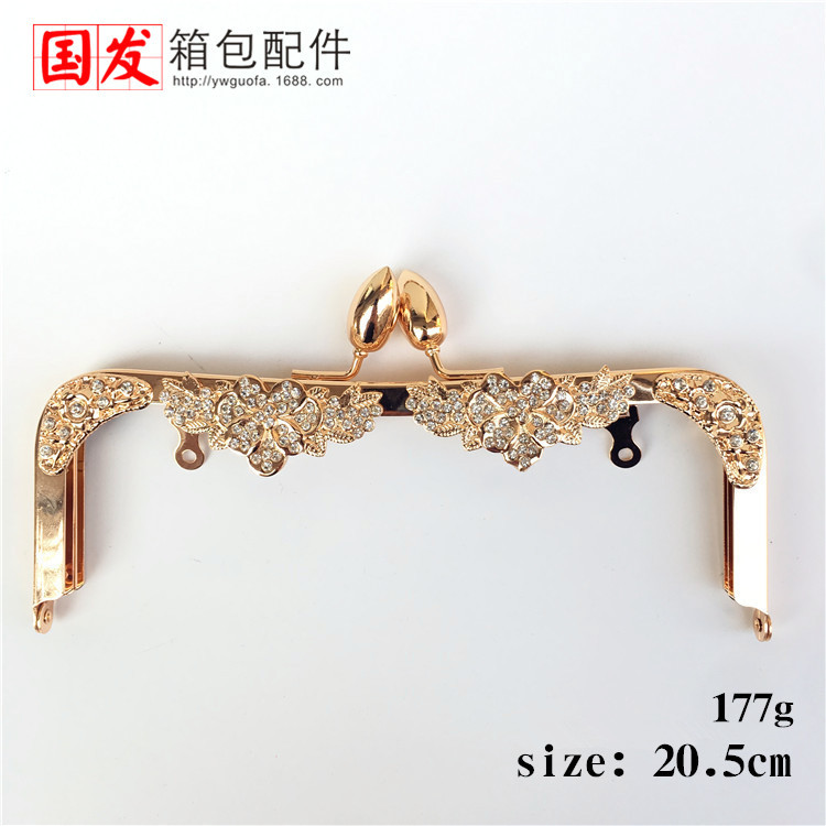 20.5cm sin agujeros de cintura cóncava cabeza de chile oro brotes de flores al por mayor con agujeros de tornillo