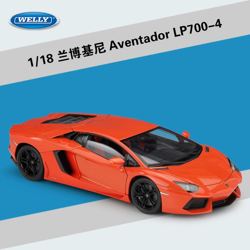 Вилли Уэлли1: 18 Ламборгини Pagoda LP700 спортивный автомобиль моделирование сплавной автомобиль модель оконченные игрушки