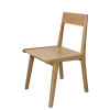 Scandinavian coffee highchair from natural wood for leisure