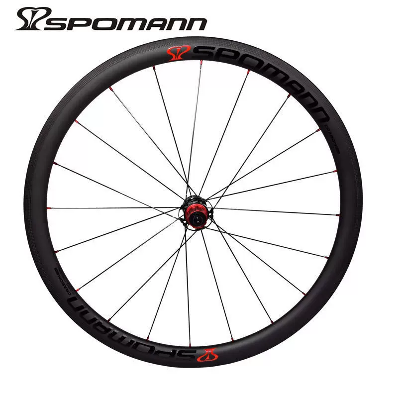 跨境货源碳纤维公路车轮组真空胎开口胎公路自行车轮组120响C刹