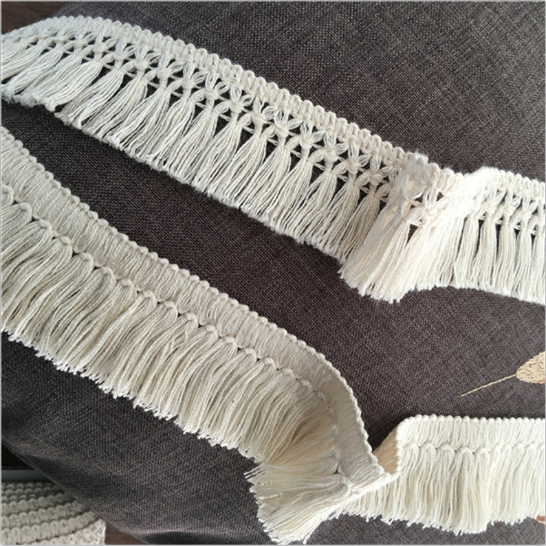 益中厂家直销5厘米全棉排须流苏花边量大优惠可以来样做