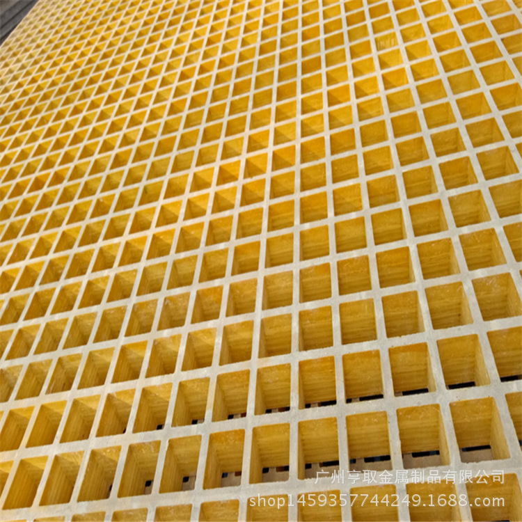厂家绿色玻璃格栅盖板污水池处理盖板化工厂洗车房地面篦子网格板