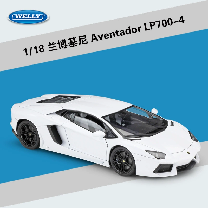 Вилли Уэлли1: 18 Ламборгини Pagoda LP700 спортивный автомобиль моделирование сплавной автомобиль модель оконченные игрушки