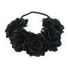 Headband, wig for bride, hair accessory, European style, flowered