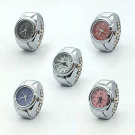 时尚个性戒指手表简约流行数字石英手表戒指5色J-131跨境货源