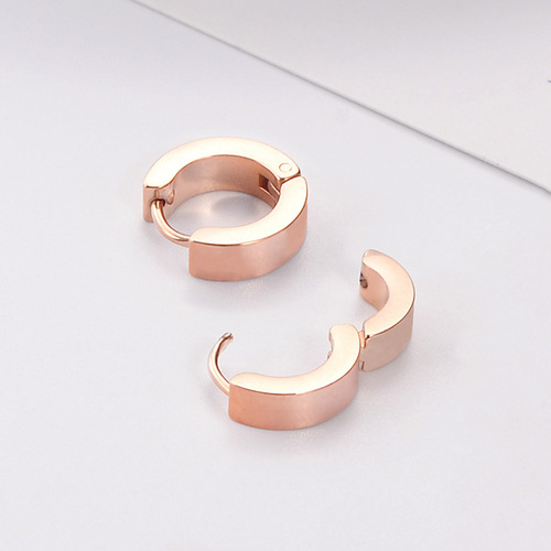 Cross-border best-selling clip-on earrings trendy titanium steel ear clips personalized niche temperament ear accessories wholesale