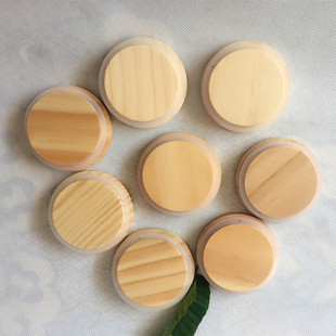 Wooden cap bottle stopper solid wood cover sealing lid sealing plug pine wood lid wood cover wood discount